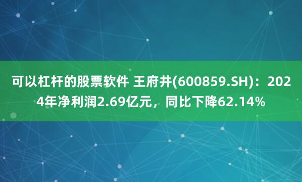 可以杠杆的股票软件 王府井(600859.SH)：2024年净利润2.69亿元，同比下降62.14%