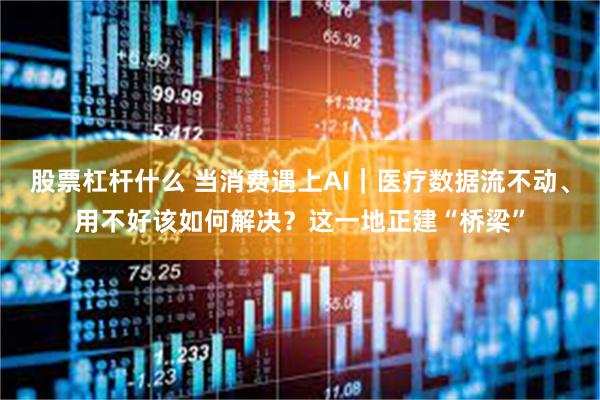 股票杠杆什么 当消费遇上AI｜医疗数据流不动、用不好该如何解决？这一地正建“桥梁”